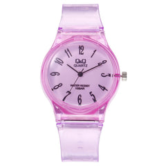 New Women Watches Roman Numeral Dial Ladies Quartz Wristwatch Transparent Jelly Color Silicone Strap Simple Clock Reloj Mujer@50