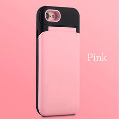 Mirror Flip Case For iphone X 8 7 6 6s Plus Fundas Multifunction Wallet Stand Holder Cover Makeup Phone Cases + Card Slots Coque