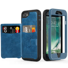 For iPhone 6 6S 7 8 Plus X XS XR XS Max Case Hybrid Tough Armor Slide Card Holder Cover Luxury Magnetic Flip Wallet Case