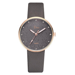Feature Women's Watches Gold Framed Disc Ladies Quartz Wristwatch  With Rhinestone Casual Clock Fashion  Zegarek Damski @50