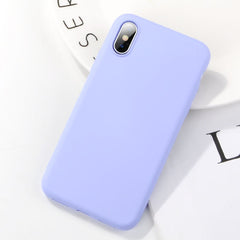 TIKITAKA Shockproof Soft Silicone Phone Case For iPhone X XS XR XS Max 8 7 6 6S Plus Candy Color Rubber Protection Back Cover