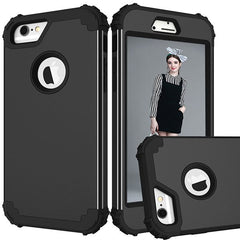 360 Full Body Protective Phone Cases For iPhone 7 6 6s Plus Case Durbale 3 in 1 Hybrid PC+TPU Cover Shockproof Armor Screen Film