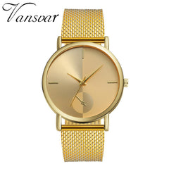Fashion Women Watche Rose Gold Scal Dial Ladies Quartz Wristwatch  Mesh Belt Strap Casual Clock Dress Gift Relojes Para Mujer@50