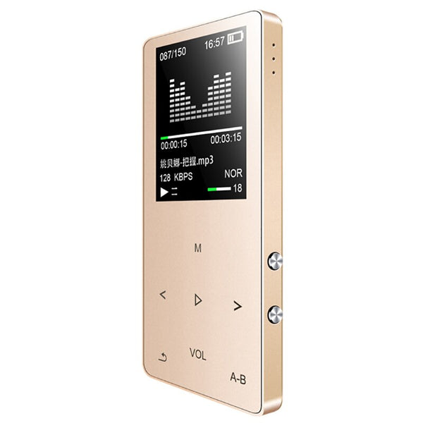 MAHDI 8G Metal MP3 Music Player Built-in Speakers Portable Digital Audio Player  with FM Radio Voice Recorder E-book