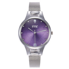 Women Watches Green Dial Ladies Quartz Wristwatch Luxury Silver Mesh Belt  Strap Clock Creative Dress Gift Relogio Feminino@50