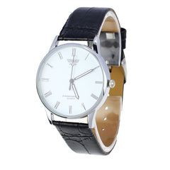 Men's Watch Classic Roman Number Quartz Electronic Leather Watch Man new arrival in men wrist watches wristwatch mens