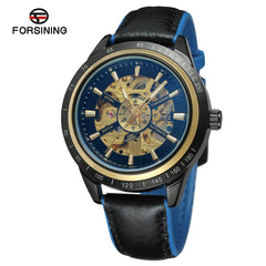Forsining Men's Automatic Wristwatch Motorcycle Design Transparent Waterproof Watch Man Watches Mens 2019 relojes para hombre