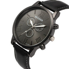 MIGEER Men Watch Classic Leather Strap Quartz Casual watch man watches mens 2019 men wristwatch clock