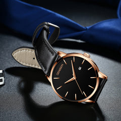 DISU Men Wrist Watch Quartz Clock Man Army Military Leather Date watch man wrist watches day date relogios masculino