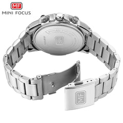 MINI FOCUS Luxury Brand Men Watches Stainless Steel Sports Watch Men Waterproof Analog Quartz Wristwatch Mens Relogio Masculino