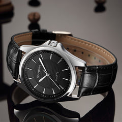 DISU Men Wrist Watch Leather Military Casual Analog Quartz  Business watch man watches mens 2019 relogios masculino