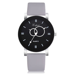 Minimalism Watches Women Circle Pattern Dial Ladies Simple Quartz Wristwatch Business Clock Leather Strap Relojes Para Mujer@50