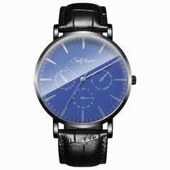 Men Watches Leather Band Sports Clock Analog Quartz Wristwatch Mens Relojes Hombre 2019 erkek kol saati zegarek meski