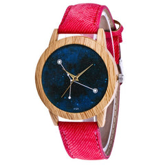The Dial Is A Temperament Ladies Watch With A Dot On The Characteristic Wood Grain Table Women's Watches Bayan Kol Saaty @50