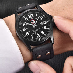 Men’s Wrist Watches Military Steel Military Date Quartz Analog Army Casual Dress Watch Man Montre Homme 2019 saat erkekler
