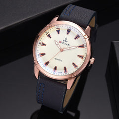 Men Wristwatch Quartz High Quality Leather Blu Ray Glass Watch Man Watches Mens 2019 Men Wristwatch Clock relogio masculino