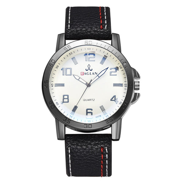 DISU Men Wristwatch Quartz High Quality Leather Blue Ray Glass Watch Man watches mens 2019 men wristwatch clock