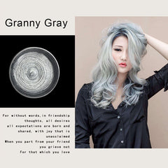 7 Colors Temporary Hair Dye Cream Sliver Grandma Grey Wax Mud One-time Molding Modeling Disposable Hair Coloring TSLM2