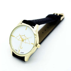 Women's Watches Bayan Kol Saaty Fashion Umbrella Style Leather Montre Femme Acier Inoxydable Relojes Para Mujerr Lovely Clock@40