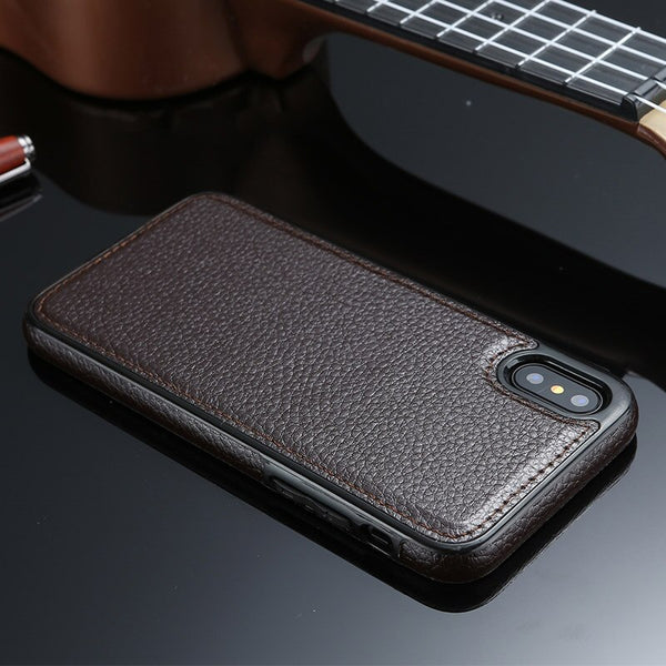 Stitching Slim PU Case For iphone XR X XS MAX Leather Ultra Thin Phone Cases for 6 6s 7 8 plus Anti-fall Cover Coque Capa