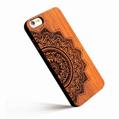 Retro Nature Embossed Wood Phone Cases For iPhone 5 5s SE 6 6s 7 8 Plus Funda Novel Carving Wooden Case PC Cover Hard Shell Capa
