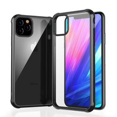 Transparent Acrylic Case For iPhone 11 Pro Max XS XR X knockproof Silicone Bumper Clear Back Strength Cover For iPhone 7 8 Plus