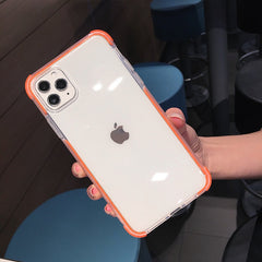 Transparent Colorful Frame Phone Case For iPhone 11 11 Pro Max X XR XS Max 8 7 6 6S Plus Soft Silicone Shockproof Bumper Cover