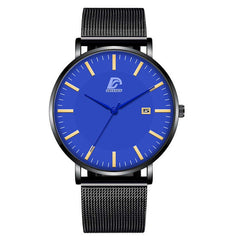 Reloj Hombre 2020 Luxury Mens Fashion Business Minimalist Watches Ultra Thin Stainless Steel Mesh Belt Analog Quartz Wrist Watch