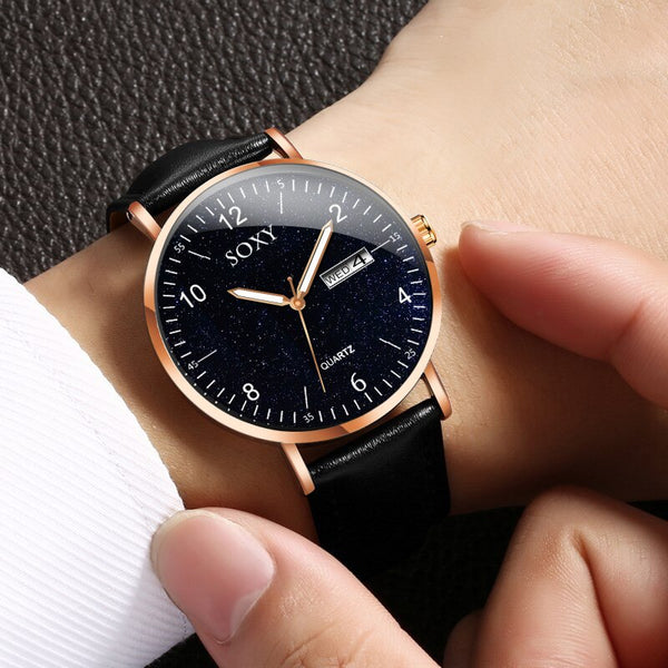 Top Brand Luxury Fashion Men's Watch Quartz Watches Casual Slim Sports Clock Relogio Masculino Calendar Luminous