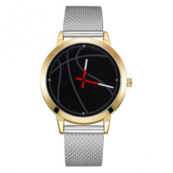 Simple Men Watches Basketball Dial Belt Analog Quartz Sport Watch Mens Watches Top Brand Business Gift Clock Masculino Reloj @50