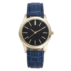 New Fashion Men's Watch Quartz Watches Luxury Men Watches Leather Strap Starry Dial Clock Relogio Masculino Reloj Hombre