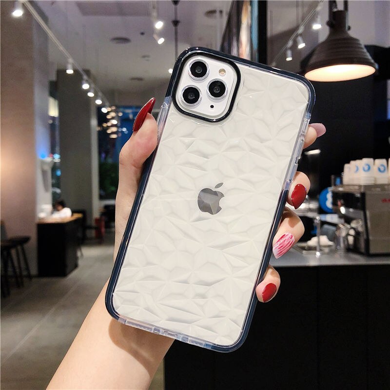 Geometric Phone Case For iPhone 11 Pro Max XS Max 6 6S Plus Soft TPU Transparent Shockproof Cover For iPhone 11 Pro 7 8 Plus XR