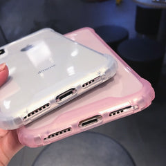 Transparent Phone Case For iPhone 11 X XS XR XS Max 8 7 6 6S Plus  Anti-knock Clear protection Cover For iphone 11 Pro Max XR