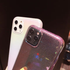 Laser Gradient Rainbow Phone Cases For iphone 11 11Pro Max 7 8 6 6s Plus XR X XS Max Transparent Full Protective Hard Back Cover