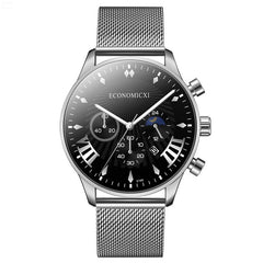 relogio masculino 2020 Fashion Mens Business Watches Men Date Calendar Clock Luxury Stainless Steel Mesh Belt Quartz Wrist Watch