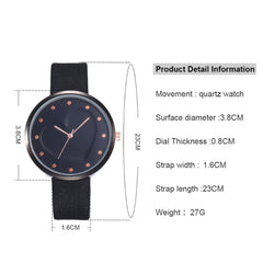 Women Watches 2020 Casual Quartz Leather Band Wrist Watch  Fashion Dial Solid Color Leather Strap Gift Zegarek Damski Dropship*M