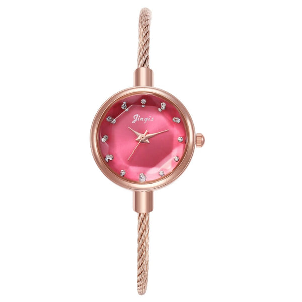 New Fashion Watches Women Rhinestone Dial Luxury Brand Alloy Bracelet Watches Ladies Quartz Dress Clock Watches Reloj Mujer @50