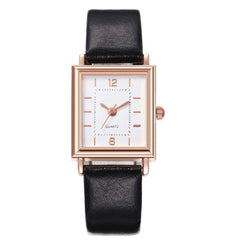 Women Watches Simple Dress Quartz Wrist Watch Ladies Steel Leather Square Brand Luxury Watch Clock Gift Dropshiping Montre Femme