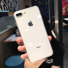 Shockproof Silicone Bumper Frame Transparent Phone Case For iPhone X XS XR XS Max 8 7 6 6S Plus Clear protection Back Cover