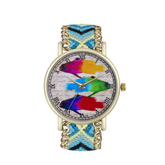 Creative Women Watches Multicolour Fish Dial Ladies Quartz Wristwatch Multicolor Strap Fashion Clock Gift Relojes Para Mujer@50