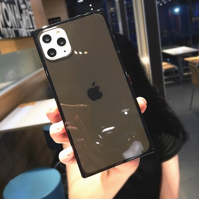 TIKITAKA Fashion Square Phone Case For iPhone 11Pro Max XR X 6 6S 7 8 Plus XS Max XR Cases Soft Silicone Transparent Cover Coque