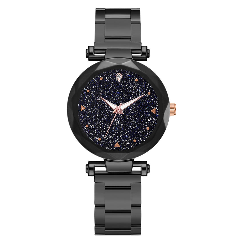 Hot Trend Women Watches Starry Sky Dial Business Alloy Strap  Ladies Quartz Wristwatch Cassic Gift Clock Zegarki Damskie@50