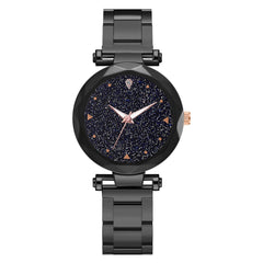 Hot Trend Women Watches Starry Sky Dial Business Alloy Strap  Ladies Quartz Wristwatch Cassic Gift Clock Zegarki Damskie@50