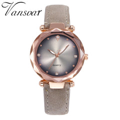 Luxury Women Watches Dot Irregular Dial Ladies Quartz Wristwatch Solid Color Leather Strap Business Style Clock Montre Femme@50