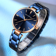 MINIFOUCS Women Watches Gold Rosegold Stainless Steel Quartz Watch Women Lady Watch For Woman Luxury Brand Fashion Wristwatches