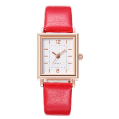 Women Watches Simple Dress Quartz Wrist Watch Ladies Steel Leather Square Brand Luxury Watch Clock Gift Dropshiping Montre Femme