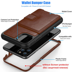 Luxury Magnetic Flip Wallet Case For iPhone 11 Pro XS Max XR X 6 6S 7 8 Plus Cases Hybrid Tough Armor Slide Card Holder Cover