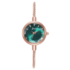 New Fashion Watches Women Rhinestone Dial Luxury Brand Alloy Bracelet Watches Ladies Quartz Dress Clock Watches Reloj Mujer @50
