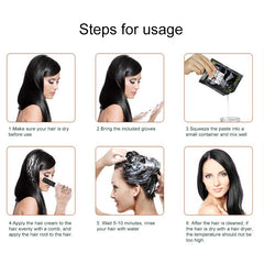 New Dyed Black Hair Shampoo One Wash Black Easy To Use Hair Dye White Hair Blackening Hair Dye Portable Two-in-one Package TSLM1