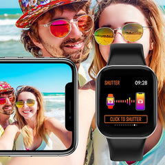 X16 Smart Watch Full Screen Touch Waterproof Smartwatch Bluetooth sport Fitness Tracker Women Clock Men watch For IOS Android
